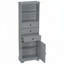 Armoire de rangement autoportante avec 3 tiroirs et tablettes réglables