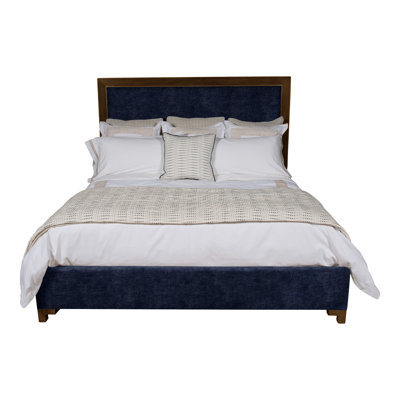 Louise/Lawrence King Upholstered Low Profile Panel Bed