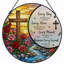 Panneau de vitrail 12 "H Cross Roses-1651004958