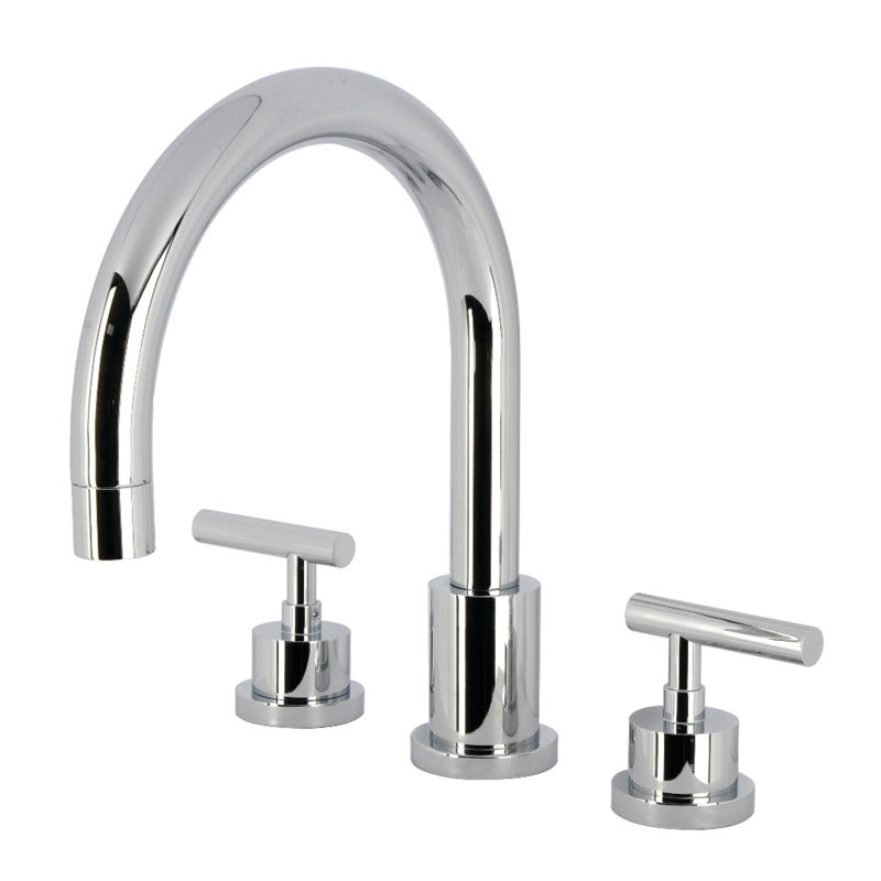 Bec de baignoire à fixation sur le comptoir, Chrome poli