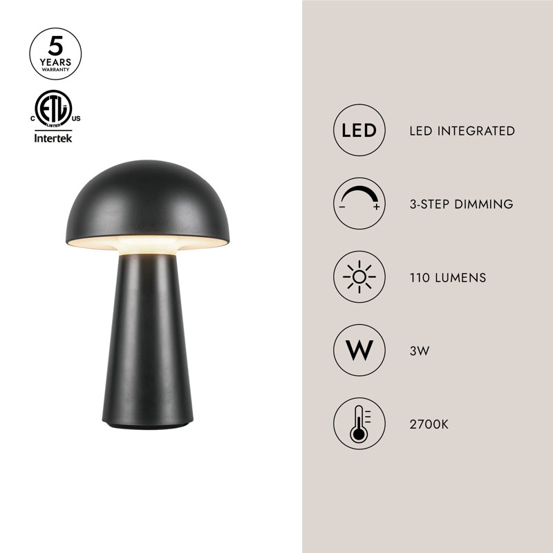 Asher LED Standard Table Lamp, Sage Green