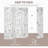 5.5' 4 Panel Room Divider Folding Privacy Screen Panels, White