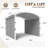 11 pi. L 11 pi. X P 11 pi. D Pergola en acier avec auvent PVC-coated polyester-95024902