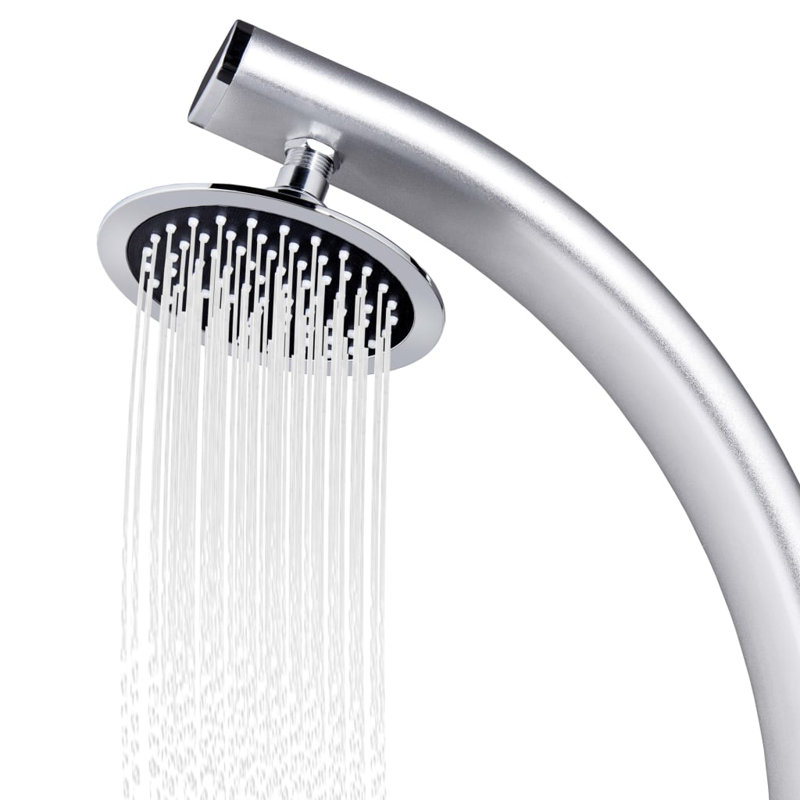 215cm H Metal Freestanding Outdoor Shower
