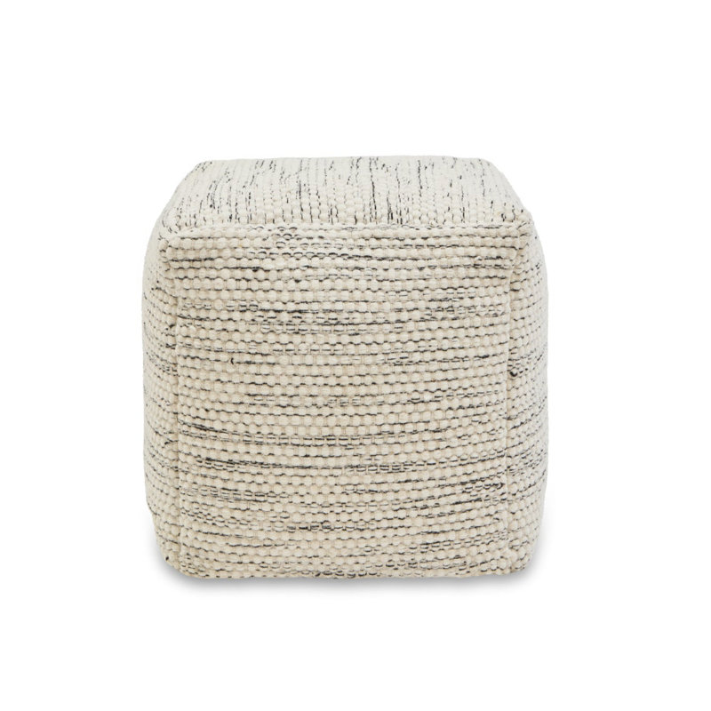 45cm Wide Footstool Ottoman, Clay Marl