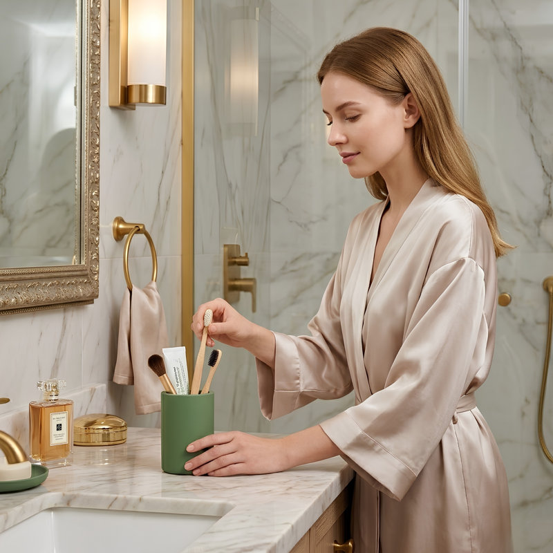 ROUS Hardware Countertop Organizer, Olive (Green)