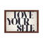 Love Yourself - Floater Frame Print on Canvas-1356822909-1356822910