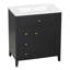 Meuble-lavabo noir 30 po avec lavabo-1743967642