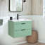 Ensemble de meuble-lavabo mural 24 po vert