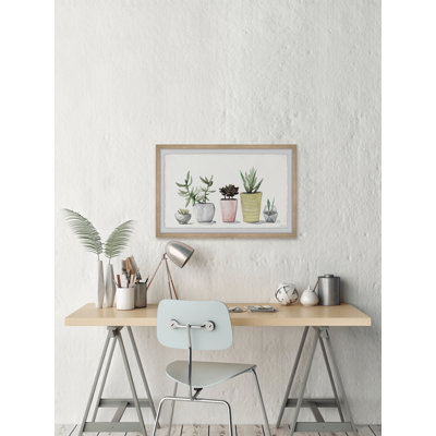 Stylish Succulent Pots - Single Picture Frame Painting