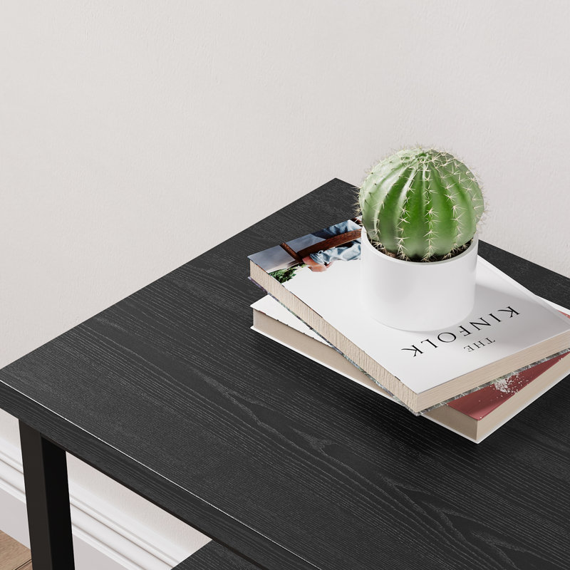 TV Stand for TVs up to 55", Black printed fabric