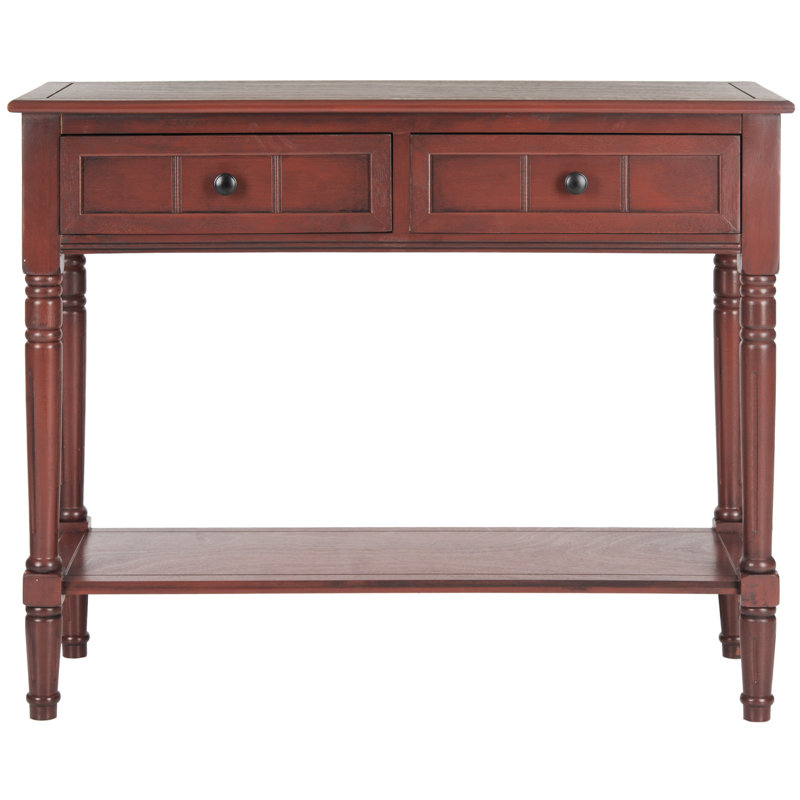 Console en bois massif 35,8 po Malmesbury, Rouge