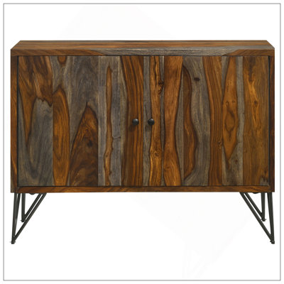 Komomo Grey 1-Adjustable Shelf Accent Cabinet