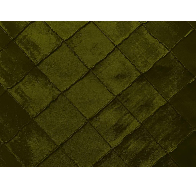 Cantonnière sur mesure Pintuck, L 58 po x L 5 po, Olive