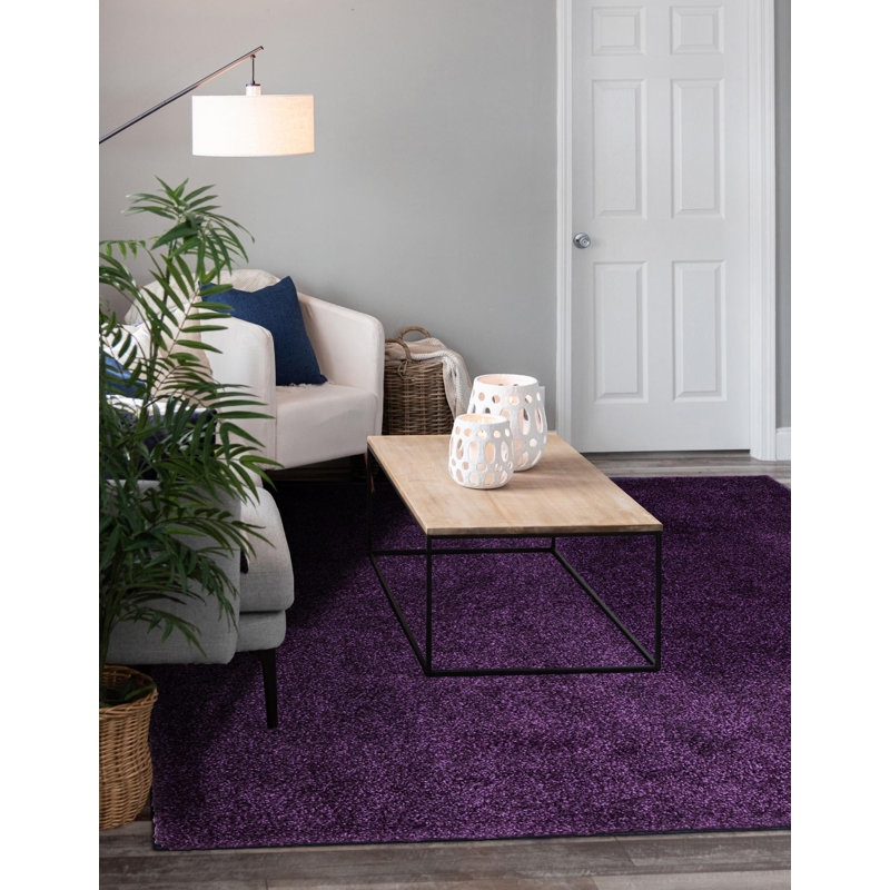 Tapis violet Zuniga, Violet, Rectangle 5'3" x 7'1"