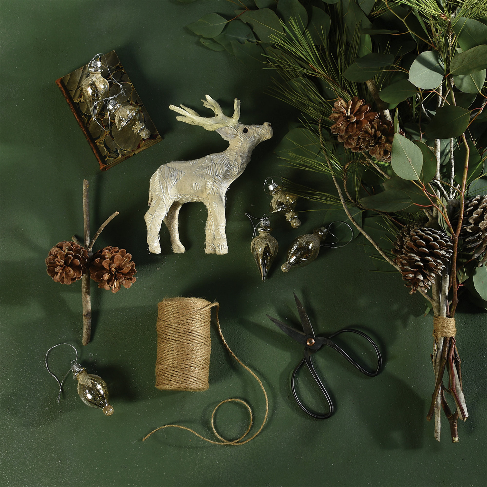 6 Piece Glass Finial Ornament Set