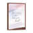 Classic Brown Wood Floater Framed