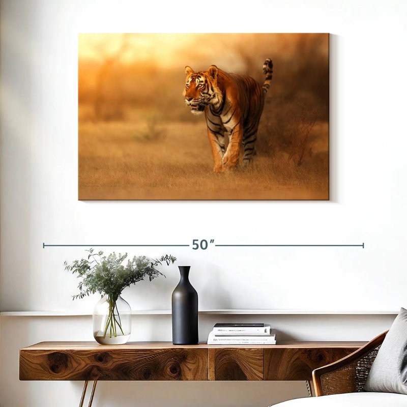 Brampt Hunting Tiger, 26" H x 39" W