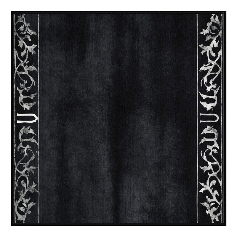 Obsidian Whorl Rug, Square 8'