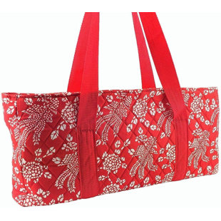 American Mahjong Set Red Phoenix Soft Bag 166 Tiles 4 Color Pushers / Rails Easy Carry Mahjongg Travel