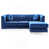 Velours bleu marine est en rupture de stock