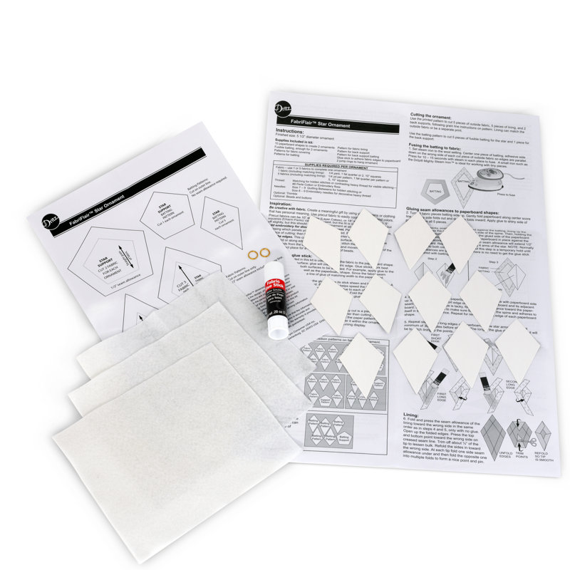 FabriFlair Ornament Kit Star Pattern, 5-1/2" Wide