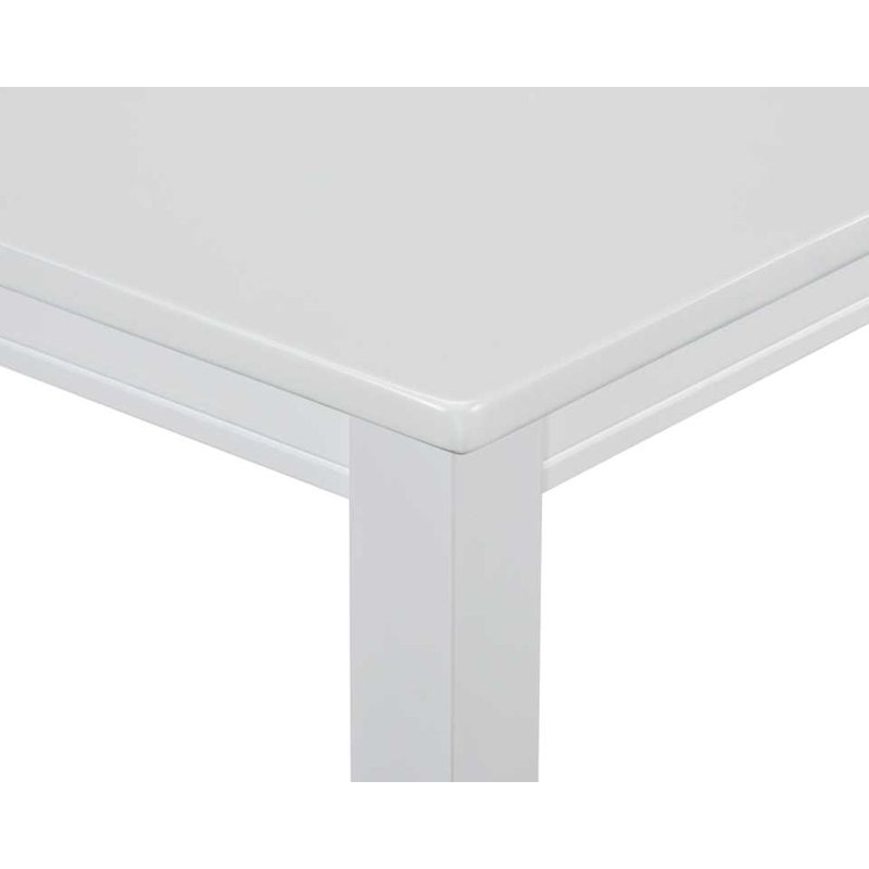 Table de salle à manger Pereira, White, White