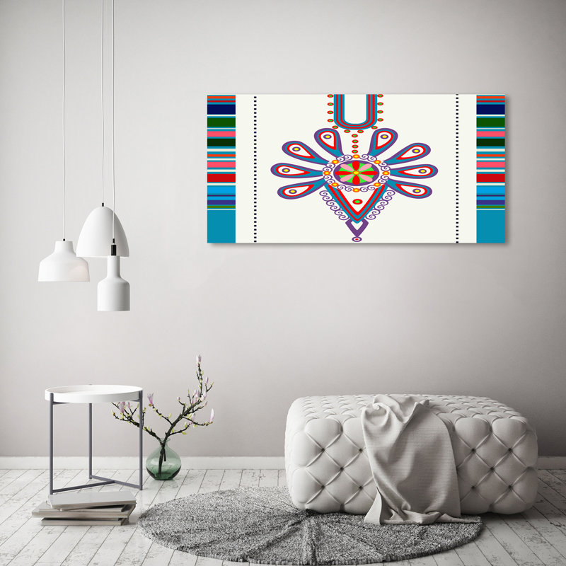 Polish Folk Pattern - Wrapped Canvas Print