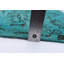 Tapis unique en laine noué à la main 6 pi 11 po x 10 pi 2 po nouvel âge Rosabel - turquoise / gris / noir
