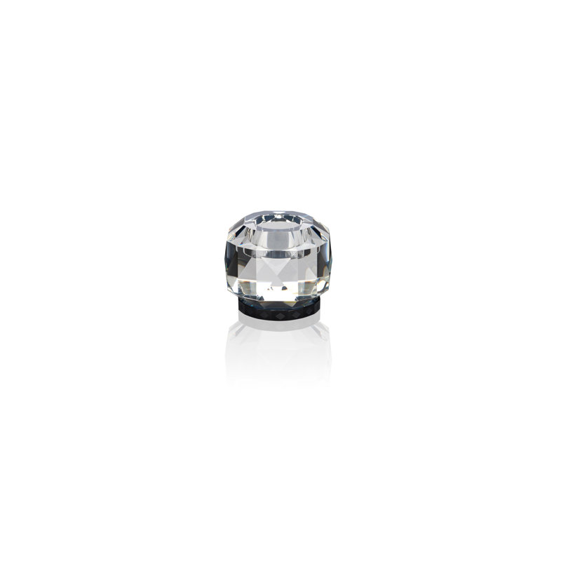 Texas Tealight Candle Holder, Clear/Black