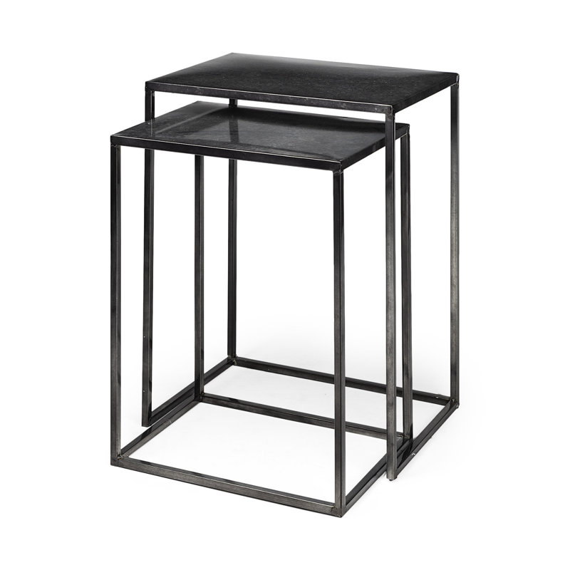 Fraley Iron Top End Table