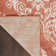 Coyst Damask Orange/White Area Rug