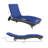 Patio Wicker Chaise Lounge Chair, Outdoor PE Rattan Sun Lounger With Adjustable Backrest And 2 Wheels, Sky Blue-1420570633-1420570634