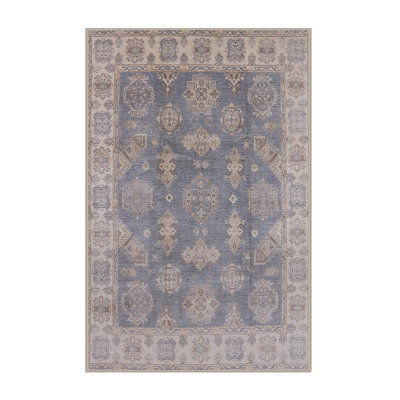 Tapis oriental brun / bleu