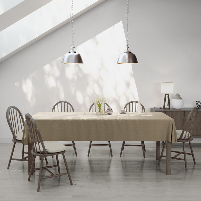 Nappe ronde en polyester Vallejos, 60 po, carré, Pacane
