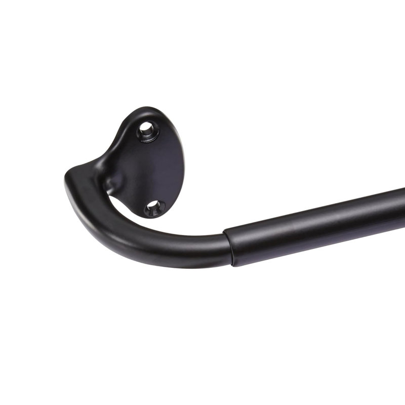 122cm Straight Tension Shower Curtain Rod & Hook Set