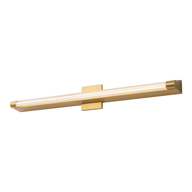 Maxe 36-in Gold Dimmable LED Vanity Light, Gold, 36-in