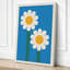 Twin Daisies Botanical - Wrapped Canvas-829451784-829451787