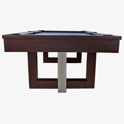 American Heritage Billiards Abbey Slate Pool Table - Solid Wood Frame with Maple Finish, Drop Pockets & Contemporary Design, Espresso