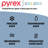 Pyrex Simply Store Tinted 3-Pack Round Storage Set with Plastic Lids, Blue