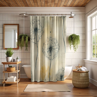 Dandelion Glow - Premium Shower Curtain