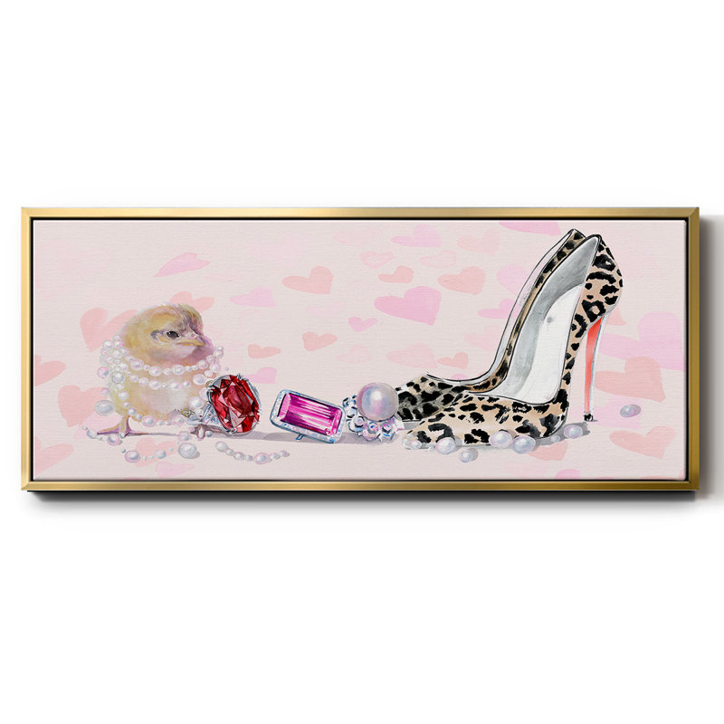 Cute Couture Collection D- Framed Canvas