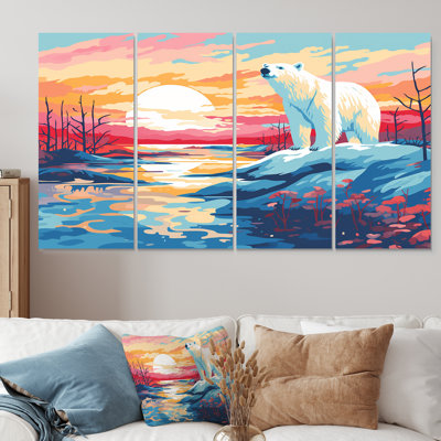 Ensemble d'art mural 4 pièces Sunrise