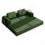 Convertible Sleeper Sofa Bed With Cylindrical Pillow - Corduroy Folding Mattress Couch With Fixed-Shape Frame-1447899570