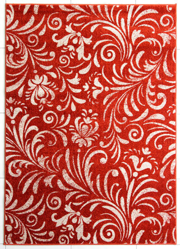 Tapis terre cuite area, 7 pi 11 po x 9 pi 10 po