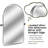 Braley Metal Arch Wall Mirror-1794120349