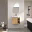 Meuble-lavabo mural 24 po avec lavabo en céramique blanche et porte à fermeture en douceur, emballage KD, chêne clair-559139686-559139687