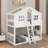 Twin Over Twin House Bunk Bed With Ladder-841513842