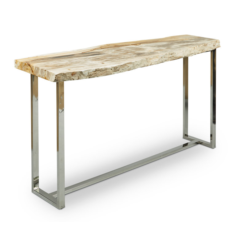 Elements 60'' W Solid Wood Console Table, Natural Light