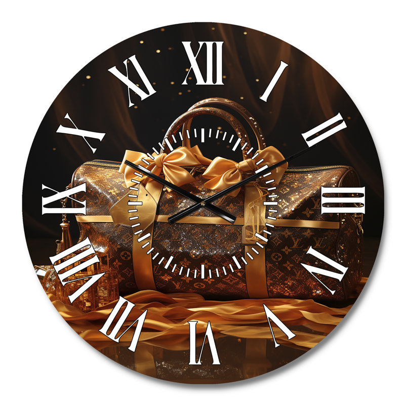 Horloge murale Lv Golden Opulence, Médium